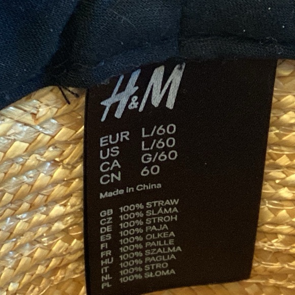 NWOT H&M two tone straw fedora - Picture 6 of 6
